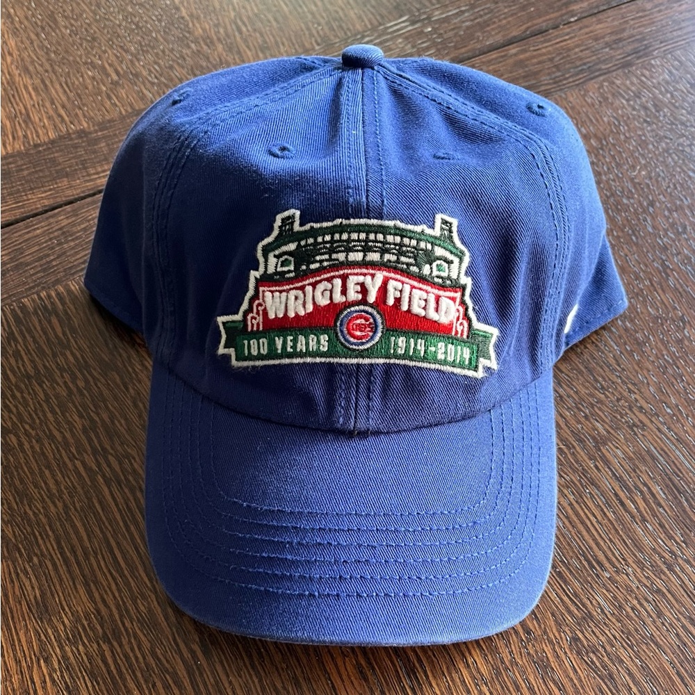Wrigley Field “100 years” 47 Brand Royal Blue Baseball Cap. Size Large